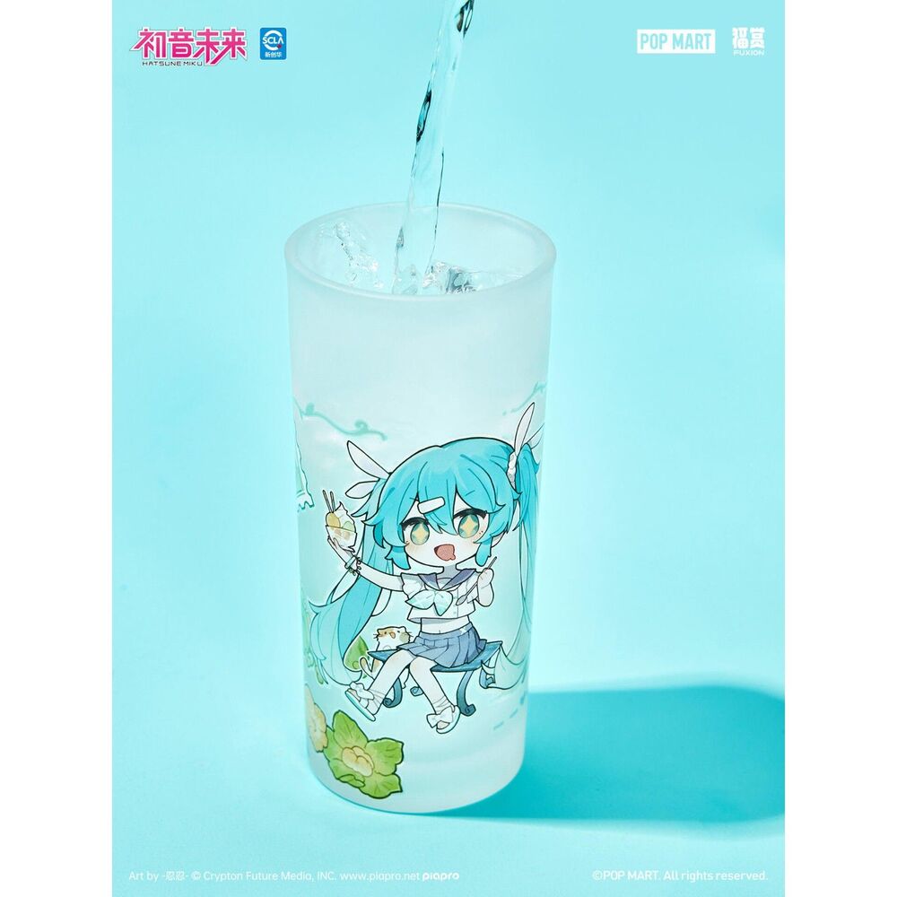 POP MART Fuxion Hatsune Miku Glass Cup